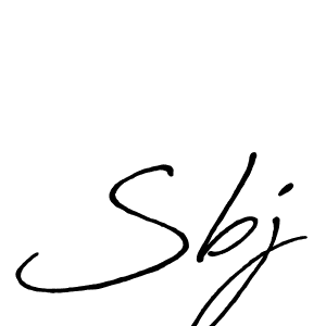 Make a beautiful signature design for name Sbj. With this signature (Antro_Vectra_Bolder) style, you can create a handwritten signature for free. Sbj signature style 7 images and pictures png