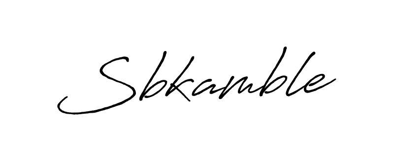 Create a beautiful signature design for name Sbkamble. With this signature (Antro_Vectra_Bolder) fonts, you can make a handwritten signature for free. Sbkamble signature style 7 images and pictures png