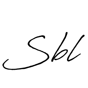 Use a signature maker to create a handwritten signature online. With this signature software, you can design (Antro_Vectra_Bolder) your own signature for name Sbl. Sbl signature style 7 images and pictures png