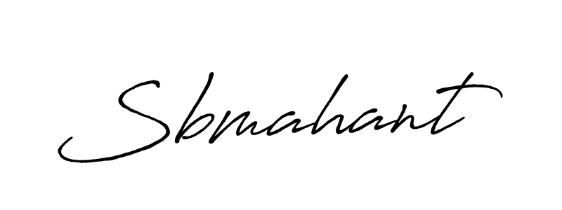 Design your own signature with our free online signature maker. With this signature software, you can create a handwritten (Antro_Vectra_Bolder) signature for name Sbmahant. Sbmahant signature style 7 images and pictures png