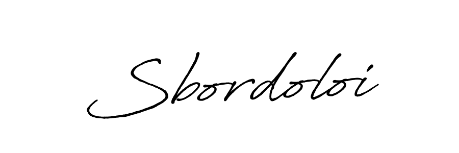Also we have Sbordoloi name is the best signature style. Create professional handwritten signature collection using Antro_Vectra_Bolder autograph style. Sbordoloi signature style 7 images and pictures png