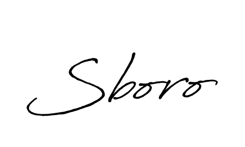 Use a signature maker to create a handwritten signature online. With this signature software, you can design (Antro_Vectra_Bolder) your own signature for name Sboro. Sboro signature style 7 images and pictures png