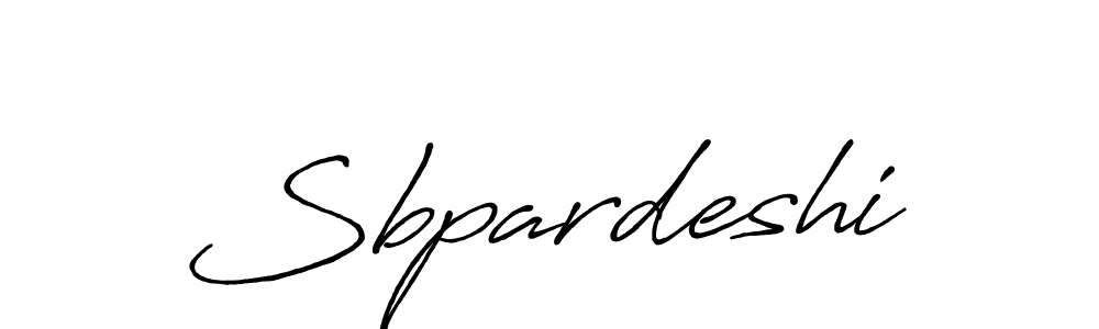 Antro_Vectra_Bolder is a professional signature style that is perfect for those who want to add a touch of class to their signature. It is also a great choice for those who want to make their signature more unique. Get Sbpardeshi name to fancy signature for free. Sbpardeshi signature style 7 images and pictures png