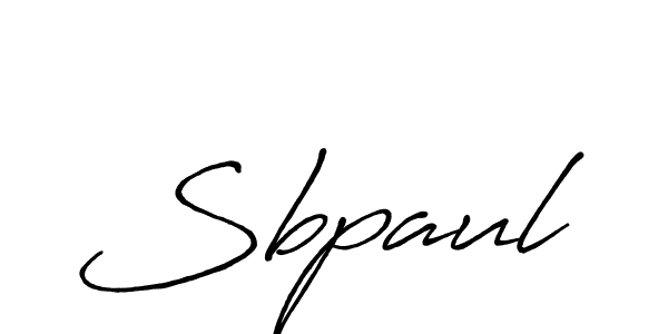 How to make Sbpaul signature? Antro_Vectra_Bolder is a professional autograph style. Create handwritten signature for Sbpaul name. Sbpaul signature style 7 images and pictures png