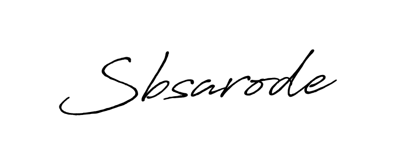 Create a beautiful signature design for name Sbsarode. With this signature (Antro_Vectra_Bolder) fonts, you can make a handwritten signature for free. Sbsarode signature style 7 images and pictures png