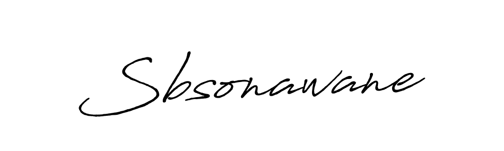 How to make Sbsonawane name signature. Use Antro_Vectra_Bolder style for creating short signs online. This is the latest handwritten sign. Sbsonawane signature style 7 images and pictures png