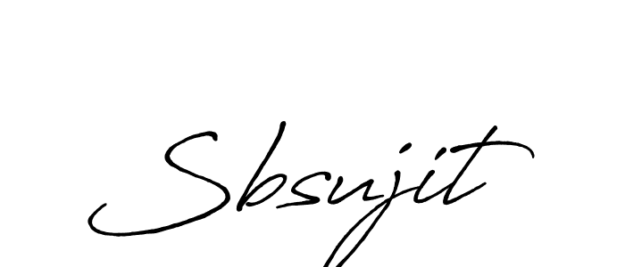 It looks lik you need a new signature style for name Sbsujit. Design unique handwritten (Antro_Vectra_Bolder) signature with our free signature maker in just a few clicks. Sbsujit signature style 7 images and pictures png