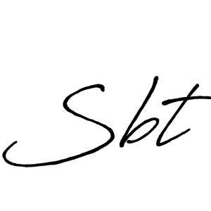 Design your own signature with our free online signature maker. With this signature software, you can create a handwritten (Antro_Vectra_Bolder) signature for name Sbt. Sbt signature style 7 images and pictures png