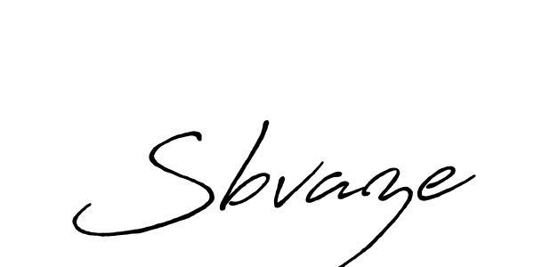 Also we have Sbvaze name is the best signature style. Create professional handwritten signature collection using Antro_Vectra_Bolder autograph style. Sbvaze signature style 7 images and pictures png