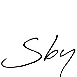 You should practise on your own different ways (Antro_Vectra_Bolder) to write your name (Sby) in signature. don't let someone else do it for you. Sby signature style 7 images and pictures png