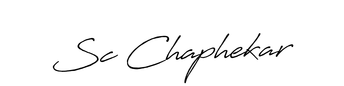 How to make Sc Chaphekar signature? Antro_Vectra_Bolder is a professional autograph style. Create handwritten signature for Sc Chaphekar name. Sc Chaphekar signature style 7 images and pictures png
