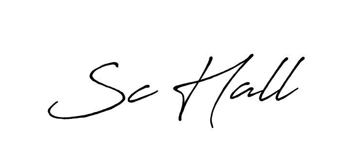 Once you've used our free online signature maker to create your best signature Antro_Vectra_Bolder style, it's time to enjoy all of the benefits that Sc Hall name signing documents. Sc Hall signature style 7 images and pictures png