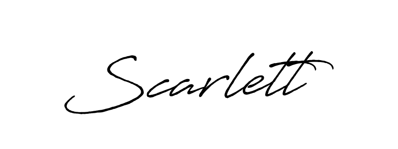 Create a beautiful signature design for name Scarlett. With this signature (Antro_Vectra_Bolder) fonts, you can make a handwritten signature for free. Scarlett signature style 7 images and pictures png