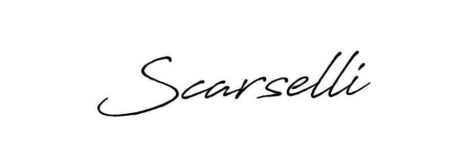Make a beautiful signature design for name Scarselli. With this signature (Antro_Vectra_Bolder) style, you can create a handwritten signature for free. Scarselli signature style 7 images and pictures png