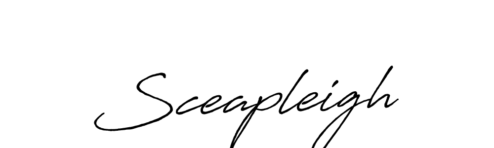 Make a beautiful signature design for name Sceapleigh. With this signature (Antro_Vectra_Bolder) style, you can create a handwritten signature for free. Sceapleigh signature style 7 images and pictures png
