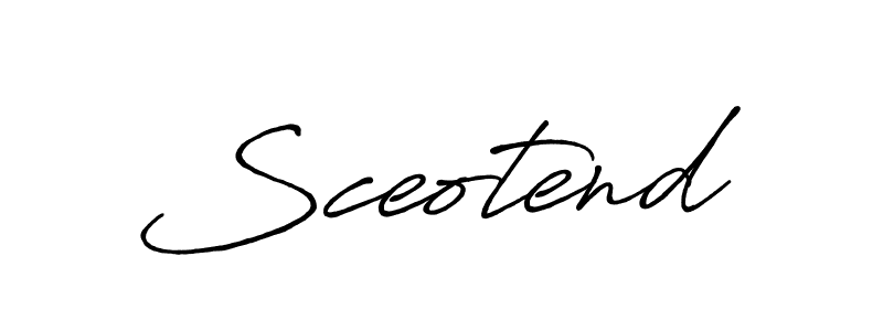 Also we have Sceotend name is the best signature style. Create professional handwritten signature collection using Antro_Vectra_Bolder autograph style. Sceotend signature style 7 images and pictures png