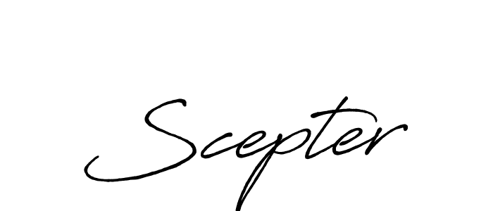 Make a beautiful signature design for name Scepter. With this signature (Antro_Vectra_Bolder) style, you can create a handwritten signature for free. Scepter signature style 7 images and pictures png