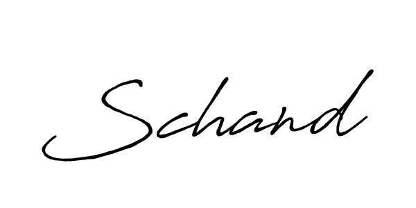 Make a beautiful signature design for name Schand. With this signature (Antro_Vectra_Bolder) style, you can create a handwritten signature for free. Schand signature style 7 images and pictures png