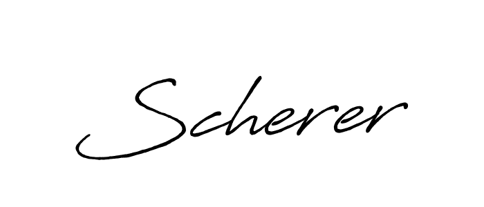 Use a signature maker to create a handwritten signature online. With this signature software, you can design (Antro_Vectra_Bolder) your own signature for name Scherer. Scherer signature style 7 images and pictures png