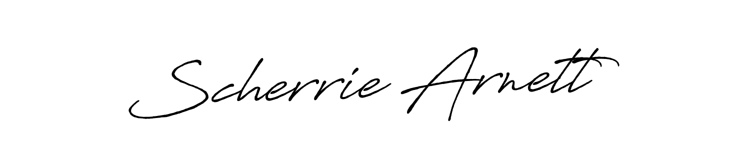 Make a short Scherrie Arnett signature style. Manage your documents anywhere anytime using Antro_Vectra_Bolder. Create and add eSignatures, submit forms, share and send files easily. Scherrie Arnett signature style 7 images and pictures png