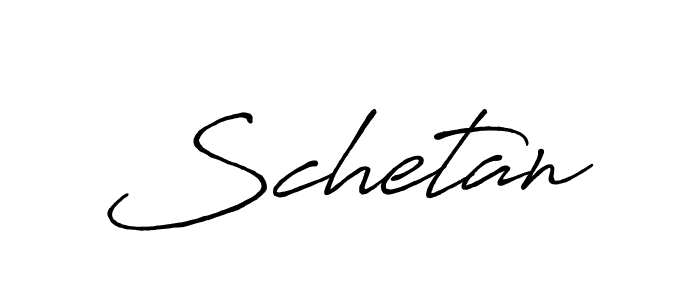 Schetan stylish signature style. Best Handwritten Sign (Antro_Vectra_Bolder) for my name. Handwritten Signature Collection Ideas for my name Schetan. Schetan signature style 7 images and pictures png