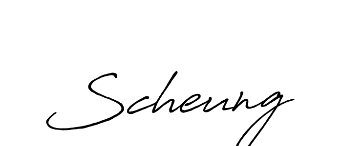 Create a beautiful signature design for name Scheung. With this signature (Antro_Vectra_Bolder) fonts, you can make a handwritten signature for free. Scheung signature style 7 images and pictures png