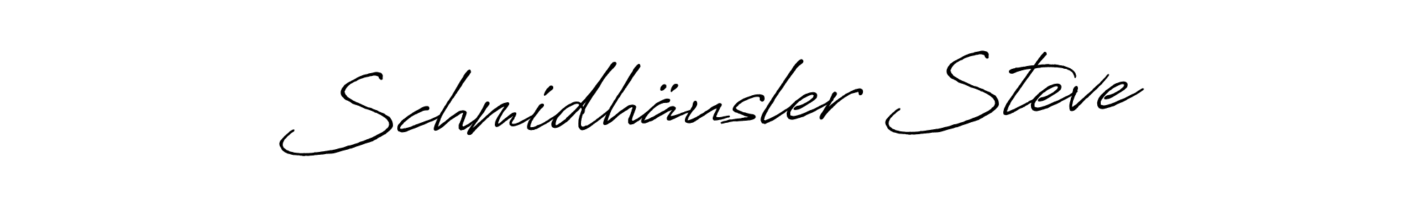 Similarly Antro_Vectra_Bolder is the best handwritten signature design. Signature creator online .You can use it as an online autograph creator for name Schmidhäusler Steve. Schmidhäusler Steve signature style 7 images and pictures png