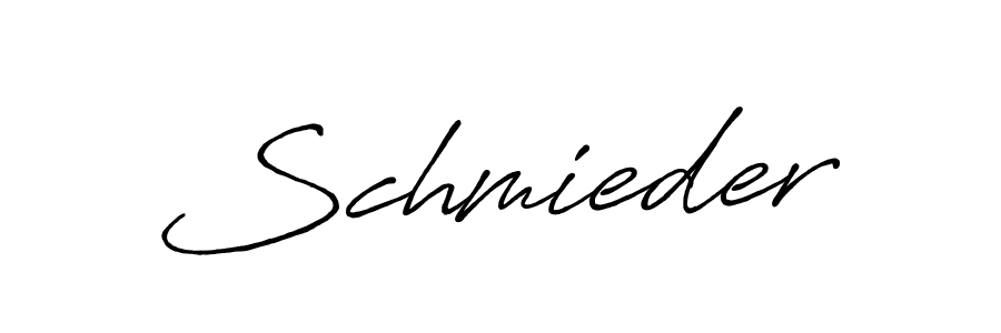 Create a beautiful signature design for name Schmieder. With this signature (Antro_Vectra_Bolder) fonts, you can make a handwritten signature for free. Schmieder signature style 7 images and pictures png