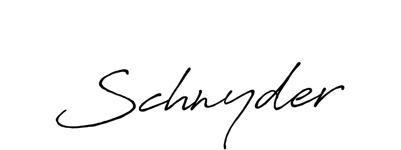 Make a beautiful signature design for name Schnyder. With this signature (Antro_Vectra_Bolder) style, you can create a handwritten signature for free. Schnyder signature style 7 images and pictures png