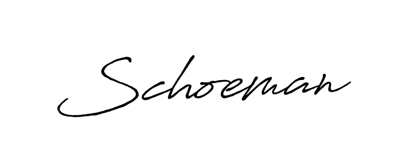 How to make Schoeman name signature. Use Antro_Vectra_Bolder style for creating short signs online. This is the latest handwritten sign. Schoeman signature style 7 images and pictures png