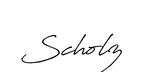 Make a beautiful signature design for name Scholz. With this signature (Antro_Vectra_Bolder) style, you can create a handwritten signature for free. Scholz signature style 7 images and pictures png