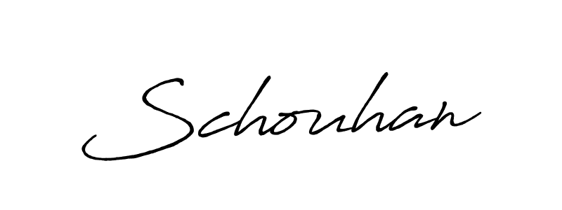 Also You can easily find your signature by using the search form. We will create Schouhan name handwritten signature images for you free of cost using Antro_Vectra_Bolder sign style. Schouhan signature style 7 images and pictures png