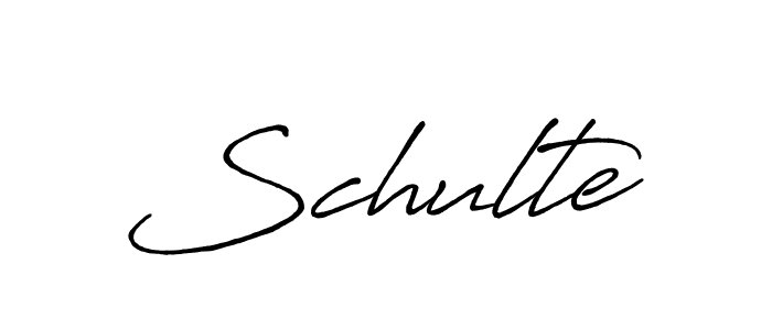 Also we have Schulte name is the best signature style. Create professional handwritten signature collection using Antro_Vectra_Bolder autograph style. Schulte signature style 7 images and pictures png