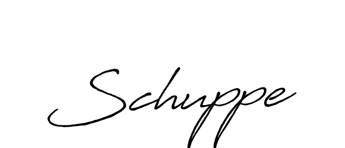 Make a beautiful signature design for name Schuppe. With this signature (Antro_Vectra_Bolder) style, you can create a handwritten signature for free. Schuppe signature style 7 images and pictures png