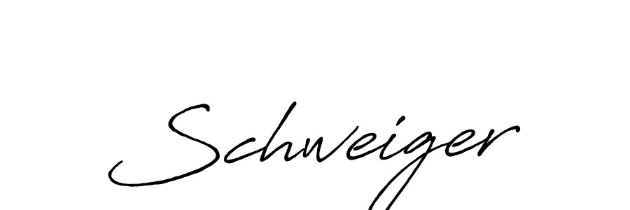 How to make Schweiger name signature. Use Antro_Vectra_Bolder style for creating short signs online. This is the latest handwritten sign. Schweiger signature style 7 images and pictures png