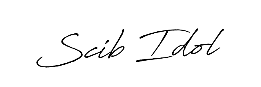 Design your own signature with our free online signature maker. With this signature software, you can create a handwritten (Antro_Vectra_Bolder) signature for name Scib Idol. Scib Idol signature style 7 images and pictures png