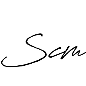 How to Draw Scm signature style? Antro_Vectra_Bolder is a latest design signature styles for name Scm. Scm signature style 7 images and pictures png