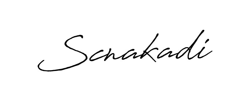 Create a beautiful signature design for name Scnakadi. With this signature (Antro_Vectra_Bolder) fonts, you can make a handwritten signature for free. Scnakadi signature style 7 images and pictures png