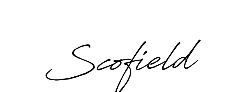 Design your own signature with our free online signature maker. With this signature software, you can create a handwritten (Antro_Vectra_Bolder) signature for name Scofield. Scofield signature style 7 images and pictures png