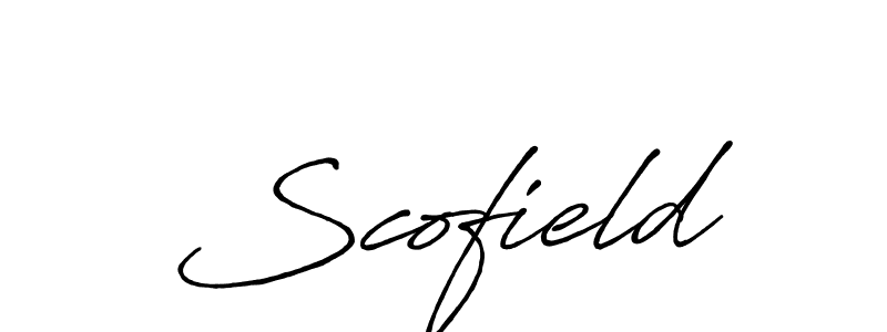 Design your own signature with our free online signature maker. With this signature software, you can create a handwritten (Antro_Vectra_Bolder) signature for name Scofield. Scofield signature style 7 images and pictures png