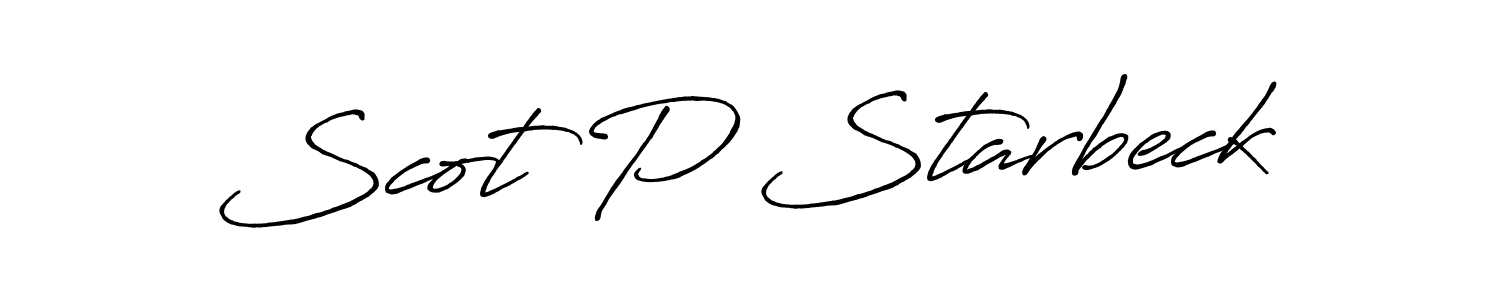 It looks lik you need a new signature style for name Scot P Starbeck. Design unique handwritten (Antro_Vectra_Bolder) signature with our free signature maker in just a few clicks. Scot P Starbeck signature style 7 images and pictures png