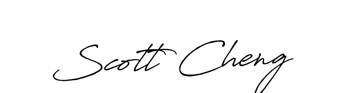 Also we have Scott Cheng name is the best signature style. Create professional handwritten signature collection using Antro_Vectra_Bolder autograph style. Scott Cheng signature style 7 images and pictures png