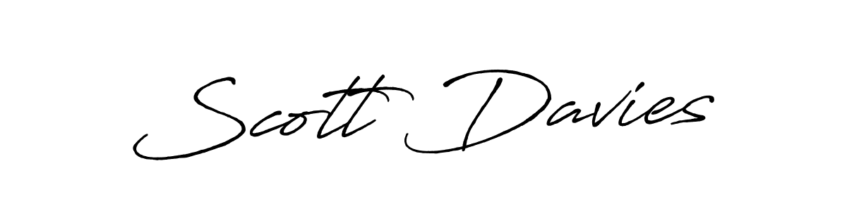 Design your own signature with our free online signature maker. With this signature software, you can create a handwritten (Antro_Vectra_Bolder) signature for name Scott Davies. Scott Davies signature style 7 images and pictures png