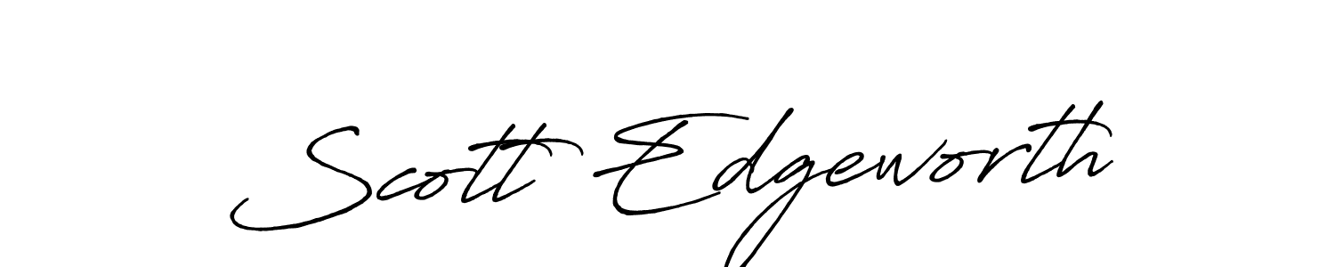 Make a beautiful signature design for name Scott Edgeworth. With this signature (Antro_Vectra_Bolder) style, you can create a handwritten signature for free. Scott Edgeworth signature style 7 images and pictures png
