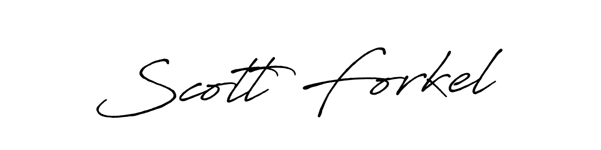 Make a beautiful signature design for name Scott Forkel. With this signature (Antro_Vectra_Bolder) style, you can create a handwritten signature for free. Scott Forkel signature style 7 images and pictures png