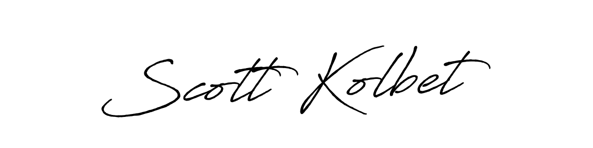 How to make Scott Kolbet signature? Antro_Vectra_Bolder is a professional autograph style. Create handwritten signature for Scott Kolbet name. Scott Kolbet signature style 7 images and pictures png