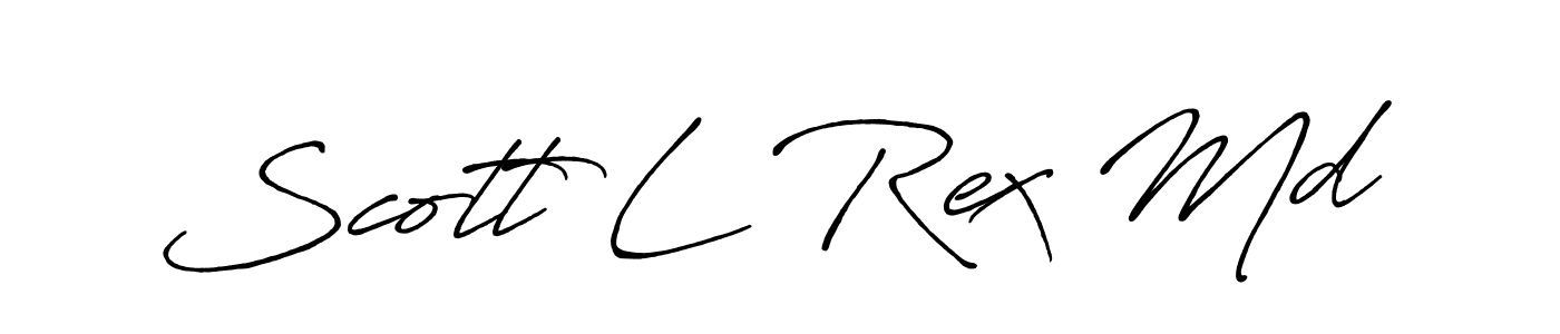 Also You can easily find your signature by using the search form. We will create Scott L Rex Md name handwritten signature images for you free of cost using Antro_Vectra_Bolder sign style. Scott L Rex Md signature style 7 images and pictures png