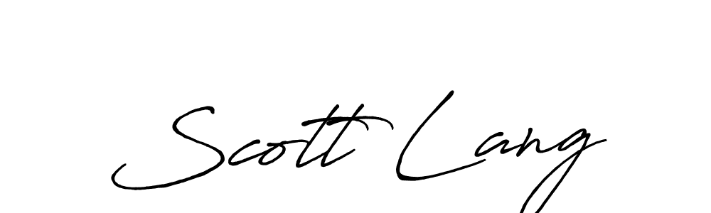 Once you've used our free online signature maker to create your best signature Antro_Vectra_Bolder style, it's time to enjoy all of the benefits that Scott Lang name signing documents. Scott Lang signature style 7 images and pictures png