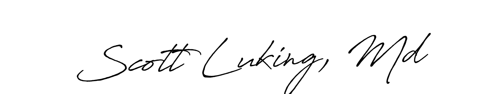 This is the best signature style for the Scott Luking, Md name. Also you like these signature font (Antro_Vectra_Bolder). Mix name signature. Scott Luking, Md signature style 7 images and pictures png