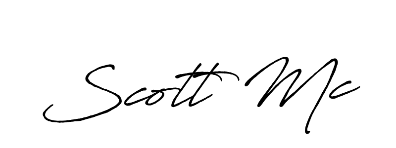 Similarly Antro_Vectra_Bolder is the best handwritten signature design. Signature creator online .You can use it as an online autograph creator for name Scott Mc. Scott Mc signature style 7 images and pictures png